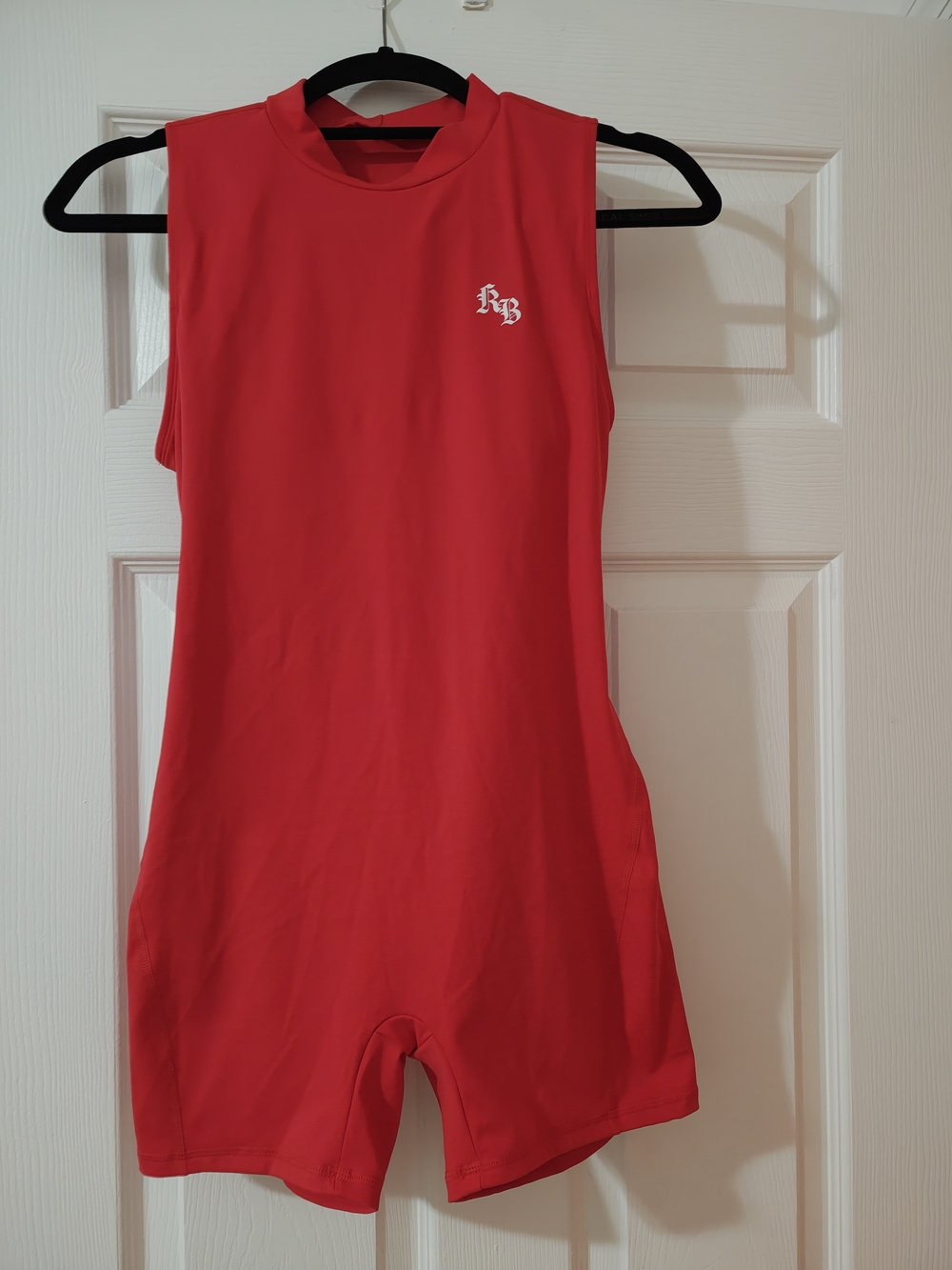 Red Workout Romper